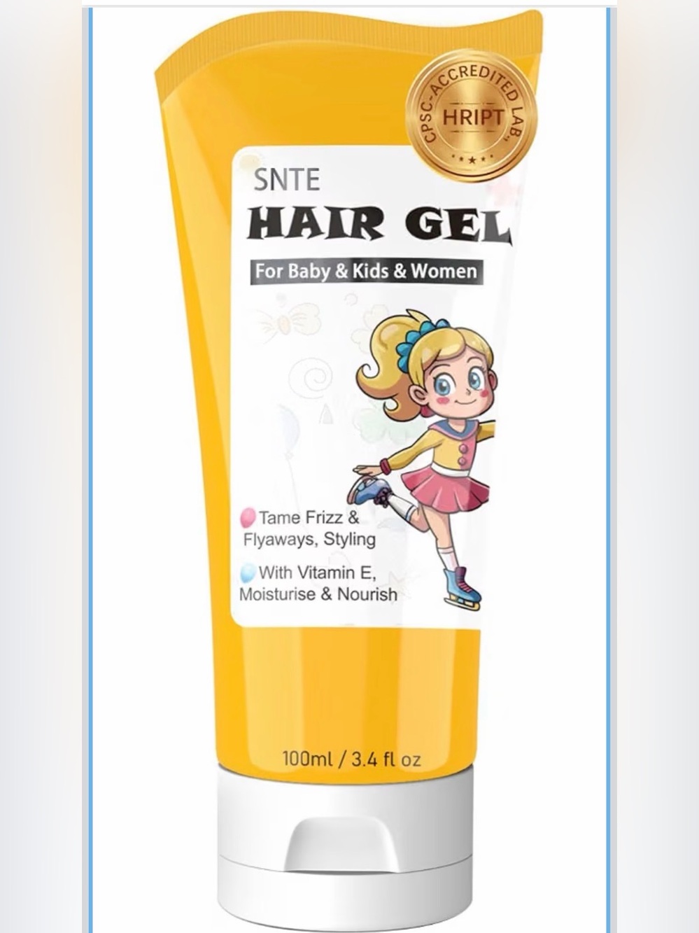 SNTE Samnyte Kids Hair Gel 3.4 fl oz Frizz & Flyaway Tamer